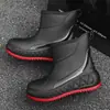Botas de Lluvia de Moda Transfronterizas para Hombre, Caña Corta, Suela Suave, Zapatos Impermeables para Pesca al Aire Libre, Zapatos de Goma Antideslizantes para Cocina, Zapatos para Lavado de Autos