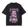 Camiseta Rock Band Horizon para Fans Bmth Lavada Vintage Top Estilo Verano Británico Novedoso