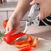 Tesoura de Cozinha de Aço Inoxidável Espessada Atacado Tesoura para Osso de Frango Multifuncional Poderosa Tesoura Doméstica Tesoura para Osso de Frango