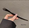 Grampo de Cabelo com Borla de Madeira Antiga Feminino Sândalo Preto de Alta Qualidade Placa de Cabelo Acessórios de Cabelo Elegantes para Hanfu Cheongsam