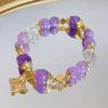Primavera e Verão nova pulseira feminina pingente de trevo da sorte de canto pontiagudo estilo feriado pulseira de miçangas transfronteiriça pulseira da moda para amigas