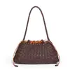 El bolso de mano para mujer más vendido de Amazon, bolso tejido versátil de tendencia transfronteriza, bolso estilo cesta para madre e hija, bolso tipo albóndiga para hombro y axila