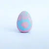 Nuevo Huevo de Pascua Forma de Huevo Huevo de Belleza Sin Látex Doble Uso Seco y Húmedo Manchado de Flores Esponja