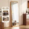 Espejo de cuerpo entero de segunda mano, Espejo de suelo a techo, Espejo de lujo de alta gama accesible para el hogar, Espejo de pared para vestidor, Espejo simple de tocador para habitación de niñas