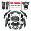 Aplicable a Yamaha YAMAHA MT09 FZ09 21-23 carcasa completa del coche con patrón de fibra de carbono con cubierta del depósito de combustible deflector