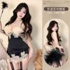 Lingerie Sexy Personalizada, Vestido Sexy com Suspensórios, Renda Sem Costas Pura Luxúria, Conjunto Camisola Fofa, Roupa Sexy para Casa