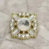 Botões de Metal Grandes com Diamantes Costurados à Mão em Estilo Francês de Luxo Leve, Blazers, Casacos, Botões para Suéteres Estilo Chanel, Acessórios para Roupas Femininas