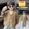 Chaqueta de Primavera y Otoño para Niños 2026 Nueva Uniforme de Béisbol de Otoño para Niños Chaqueta de Algodón Elegante y a la Moda