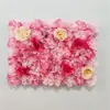 Fondo de Pared de Flores Artificiales Arreglo Floral para Fondo de Transmisión en Vivo de Influencer Hortensia Rosa Arreglo de Flores de Plástico para Sala de Transmisión en Vivo