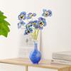Jarrón de Cerámica con Esmalte Azul Cristalino Shumen, Decoración para Arreglos Florales de Sala de Estar, Sensación de Lujo Ligero y Gama Alta, Recipiente Hidropónico para Flores de Recibidor y Estudio
