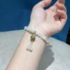 Pulsera de Jade Tianshan con Cuentas de Calabaza, Simple y Versátil, Pulsera Fresca para Mujer, Joyería de Suministro en Vivo