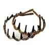 Diadema de Peluche Estilo Coreano Estampado de Leopardo Diadema Ondulada para Mujer Esponjosa Cara de Calavera Alta Diadema para Lavar el Cabello Pasador Accesorios para el Cabello