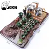 Bandeja de té para el hogar Mesa de té de madera Juego de Mar de Té grande de una sola pieza cuatro en uno soporte para estufa eléctrica automática generación