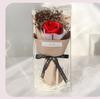 Ramo Pequeño de Flor Preservada, Caja de Regalo de Flor de Jabón, Rosa Artificial Clavel Flor Seca Regalo de Cumpleaños Caja de Regalo Creativa