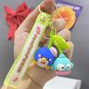 Nuevo Dibujo Animado Kulomi Brotes de Frijol Sanrio Llavero Colgante Linda Muñeca de Pareja Muñeca Colgante Regalo Máquina de Peluches