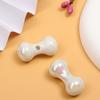 Joyería Acrílica Hueso Electrochapado UV de Alta Calidad Perlas Iridescentes Cachorro Perlas Sueltas Pulsera DIY Enfilado Joyería Hecha a Mano