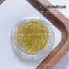 Arte de Uñas Japonés Nuevo Hilo Dorado y Plateado Brillo Línea Fina Versátil Colores Mixtos Malla Material de Línea Fina 14 Colores Hilo Dorado y Plateado