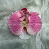 Flores Artificiales Orquídeas Phalaenopsis Impresas en 3D Zuecos DIY con Flores de Zapato de Verano Exquisitos Recuerdos de Boda Broches
