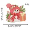 Parche Bordado de Regalo de Vacaciones Nuevo de Dibujos Animados Parche Rosa de Navidad Accesorios Bordado por Computadora Versión Termoadhesiva de Fusión en Caliente