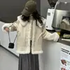 Jaqueta Feminina Estilo Outono/Inverno 2026 Novo Estilo para Crianças de Médio a Grande Porte Roupa de Inverno Jaqueta de Couro Estilosa Plus Veludo Plus Espessa Top de Inverno Tendência