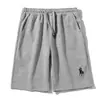 Pantalones Cortos de Algodón Finos, Pantalones Cortos Versátiles Casuales Paul Sports para Hombre, Pantalones de Cinco Puntos Rectos Sueltos de Algodón Puro de Verano con Bordado