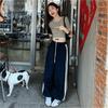 Estilo Urbano Americano Verano 2026 Secado Rápido Uso Bidireccional Pantalones Deportivos de Pierna Recta Sueltos Casuales de Pierna Ancha para Mujer