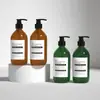 Botella de Loción Corporal de 500ml Botella de Loción de Hombro Inclinado de PET Botella Vacía Personalizada para Gel de Ducha Botella de Recarga de Champú