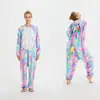 2020 Novo Pijama Macacão Animal Leão Estrela Arco-Íris Colorido Mao Tianma Masculino e Feminino Flanela Roupa de Casa Pronta Entrega