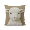 Funda de Alpaca Linda de Amazon Transfronteriza Funda Suave de Felpa Corta para Cojín de Sofá Decoración para Mesita de Noche de Coche