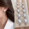 Brincos de Pérola para Mulheres, Estilo Popular de Alta Qualidade 2024, Brincos de Temperamento de Luxo Leve de Nicho, Acessórios de Orelha da Moda para Celebridades da Internet