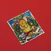 Dios de la Riqueza Amarillo Pintura Thangka del Tíbet Núcleo Semi-Pintado a Mano Colorido Rey del Tesoro Lienzo de Algodón Puro Colgante Venta al por Mayor