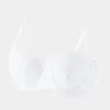 Ropa Interior Femenina Estilo Puro Deseo Talla Pequeña Push-up Soporte Inalámbrico Anti-Caída Sexy Ribete de Encaje Sujetador para Adolescentes