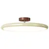 Luminária de teto para quarto na cor creme de meados do século, design simples e retrô, agradável aos olhos, adequada para quartos principais, iluminação de espectro total e ideal para quartos de crianças e salas de estudo