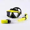 Máscara de Buceo Transfronteriza, Gafas de Buceo de Marco Grande, Equipo de Snorkel para Miopía, Máscara de Snorkel Impermeable y Antivaho, Tubo de Snorkel Completamente Seco