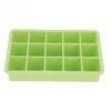 Bandeja de hielo de silicona transfronteriza de 15 rejillas cuadradas para cubitos de hielo domésticos con tapa, fácil de abrir. Fabricante de cajas de hielo.