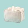 Bolsa de higiene pessoal de PVC Bolsa de cosméticos portátil à prova d'água Grande capacidade Transparente Armazenamento de viagem Bolsa de armazenamento portátil
