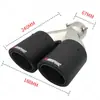 Atacado Direto da Fábrica Universal para Carro Fibra de Carbono Garganta Traseira Tubo de Escape Garganta Traseira de Carbono Positivo Tubo de Escape Enrolado