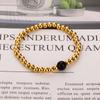 Pulsera de Pulsera Hecha a Mano con Cuentas Sólidas de Acero de Titanio DIY a la Moda para Mujer, Pulsera con Accesorios de Acero Inoxidable, Joyería Sencilla con Cuentas de Transferencia