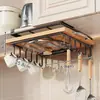 Estante para tablas de cortar de cocina, estante colgante debajo del gabinete, estante para tapas de ollas, estante de almacenamiento multifuncional para utensilios de cocina