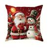 Fundas de Almohada Serie Navideña de Amazon, Cojines de Sofá Estampados de Lino, Fundas de Almohada, Soporte para Personalización con Tu Propio Diseño