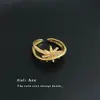 Diseño de Nicho Anillo Abierto con Circonia Microincrustada Moda Lujo Ligero Anillo con Forma de Estrella Personalizado Creativo Joyería de Artesanía Pesada