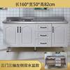 Gabinetes de Cocina Simples para Alquilar Gabinetes de Cocina de Acero Inoxidable Gabinete para Fregadero Gabinete para Estufa de Cocina Montaje Integrado Económico