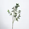 Hojas de cerezo artificiales cortas, hojas de mini bonsái, ramas artificiales realistas, hojas verdes para arreglos florales y decoración