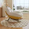 Sofá Perezoso Estilo Japonés Silla Mecedora Individual para Balcón, Sala de Estar, Dormitorio, Ocio, Se Puede Sentar o Acostar, Pingüino de Cáscara de Huevo de Lujo