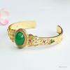 Pulsera de Ágata Roja de Guan Yu Calcedonia Verde Calcedonia Amarilla Pulsera Étnica Fábrica Venta al por Mayor Dropshipping S4022002
