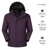 Cortavientos tres en uno forro polar desmontable ropa de trabajo empresa de impresión grupo de ropa de trabajo cortavientos engrosado con forro polar
