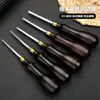 Recortador de Bordes de Sándalo Cuchillo para Recortar Bordes de Cuero Curtido Vegetal Biselador Herramientas de Cuero DIY Recortador de Bordes para Artículos de Cuero Profesional