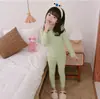 Roupa de Casa Infantil Roupas e Calças de Outono Infantis Meninos e Meninas Roupa de Casa para Bebê Malha Térmica de Algodão Pijamas Roupa de Casa Engrossada