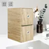 Gaveta Mini Cosmética Escritório Três Camadas Retangular tamanho pequeno Caixa de Armazenamento Criativa 3 Camadas de Mesa Livro