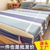 Sombrero de cama de tela gruesa vieja todo en uno lavable colcha de algodón juego de tres piezas cubierta protectora gruesa para colchón cubierta antipolvo juego de tres piezas